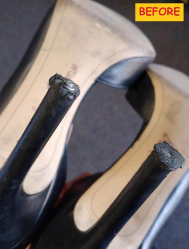 Repair high heel tips at Butler Hill Shoe Repair and Alterations in St Louis 63129